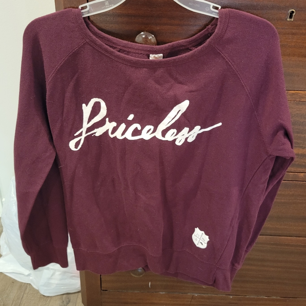 "Priceless" sweatshirt
